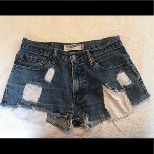 High-Waisted Denim Shorts